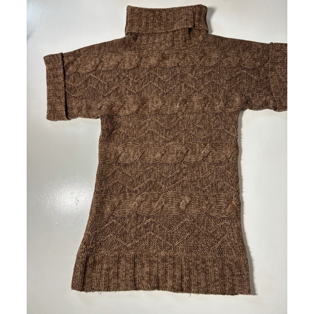 Derek Heart Women's Short Sleeve Sweater Size Medium Brown